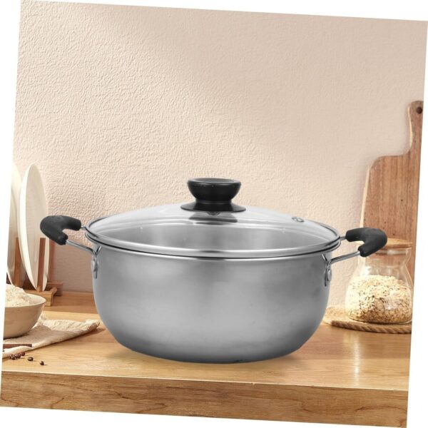 5PCS Stainless Steel Saucepan Induction Cooking Pot Cooker Cookware Kitchen - Image 8