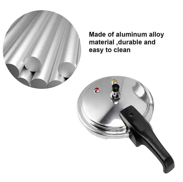 7L Aluminium Pressure Cooker Quick with Lid Latch Indicator Explosion-Proof - Image 7