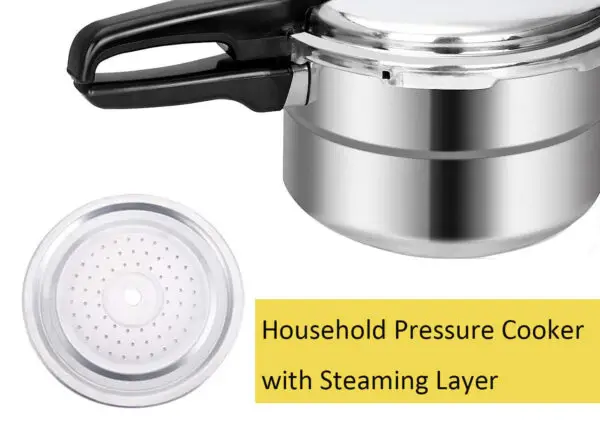 7L Aluminium Pressure Cooker Quick with Lid Latch Indicator Explosion-Proof - Image 9