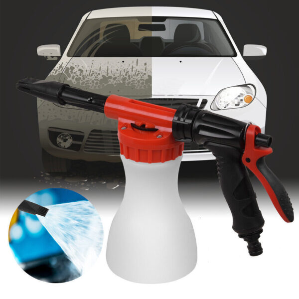 Snow Foam Car Wash Spray Gun Lance Uses Hose Pipe Sprayer 900ML Bottle - Image 6