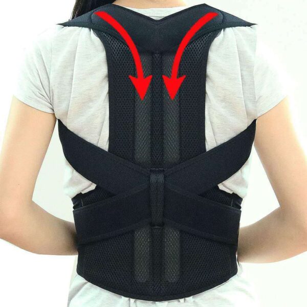 Adjustable Posture Corrector Back Brace Men Women Lumbar Shoulder Support Belt - Image 2