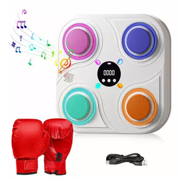 Smart Punching Boxing Electronic Music Machine Home Training Bluetooth With LED. - Image 5