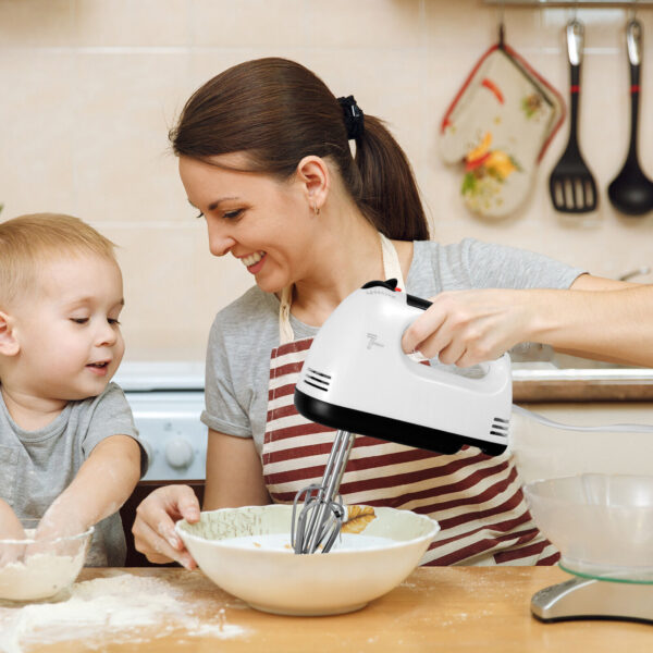 7 Speed Electric Hand Held Mixer Electronic Handheld Whisk Food Blender Egg Cake - Image 7