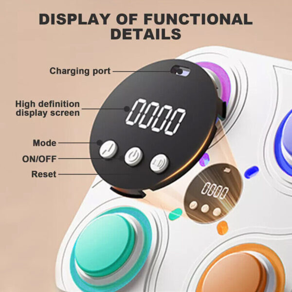 Smart Punching Boxing Electronic Music Machine Home Training Bluetooth With LED. - Image 10