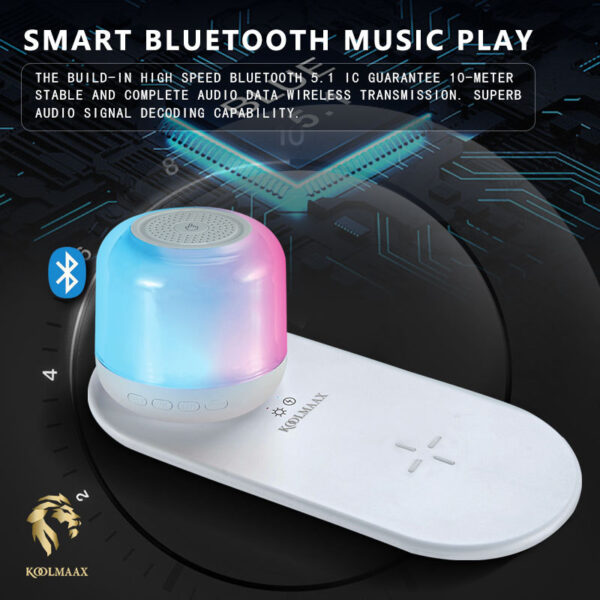 Koolmaax 2023 Night Light Charger 3 In 1 With Bedside Lamp Versatile New Trend - Image 4