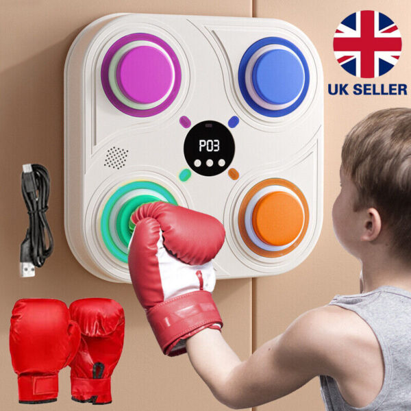 Smart Punching Boxing Electronic Music Machine Home Training Bluetooth With LED. - Image 2