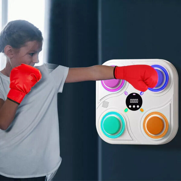 Smart Punching Boxing Electronic Music Machine Home Training Bluetooth With LED. - Image 9