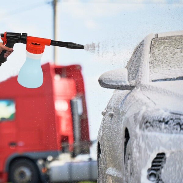 Snow Foam Car Wash Spray Gun Lance Uses Hose Pipe Sprayer 900ML Bottle - Image 10