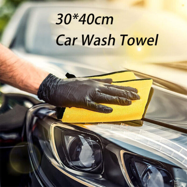 12PCS Car Cleaning Towels Drying Wash Cloth Microfibre Super Absorbent Polishing - Image 5