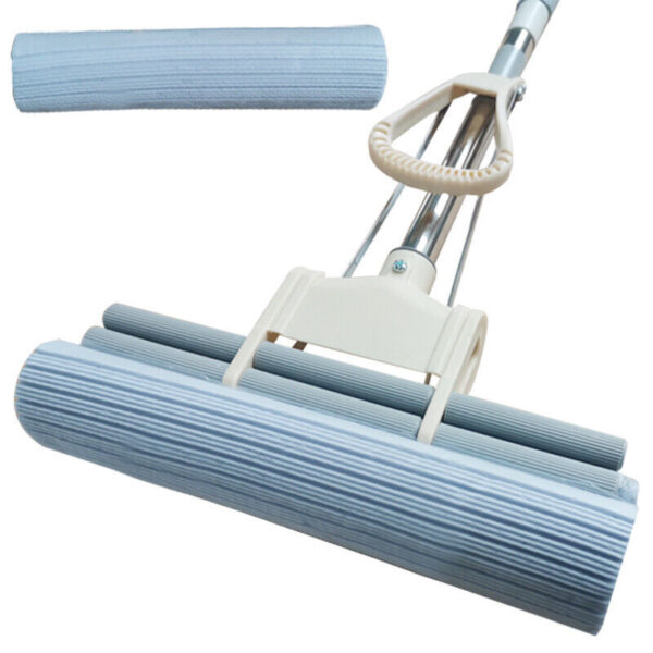 Sponge Mop Super Absorbent Squeegee Floor Mop Cleaning Telescopic Handle Head - Image 3