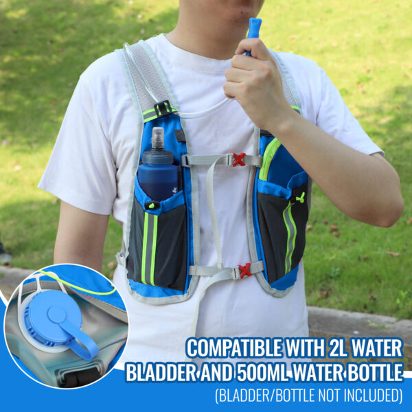 Nepfaivy Running Vest Hydration Backpack - Lightweight And Reflective - Image 2