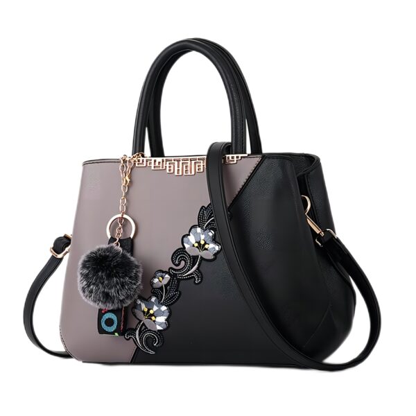 Handbags Fashionable Women's Handbags For Ladies Flower Pattern Crossbody Bags Splicing Color Shoulder Bags - Image 6