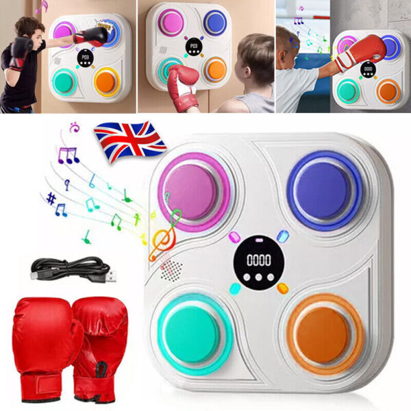 Smart Punching Boxing Electronic Music Machine Home Training Bluetooth With LED. - Image 8
