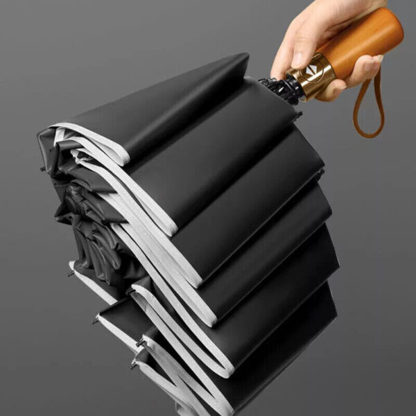 Portable Strong Frame Umbrella Windproof Automatic Open Folding Compact 20Rods