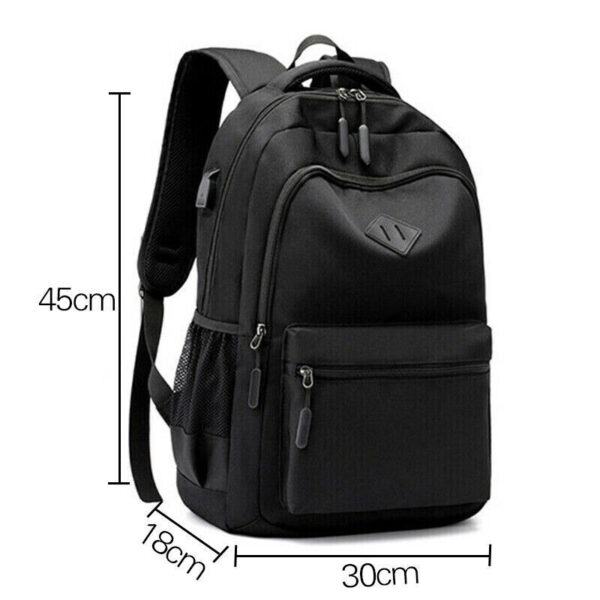 Men Women Boys Laptop Backpack Waterproof Large Mens Rucksack Travel School Bag - Image 3