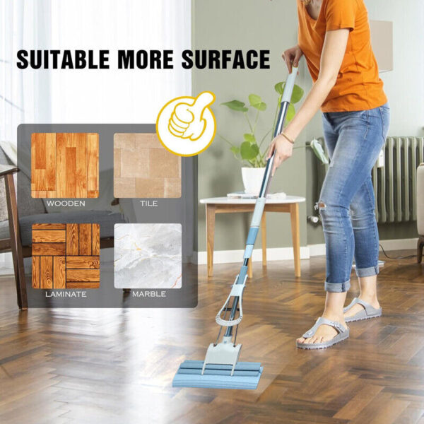 Sponge Mop Super Absorbent Squeegee Floor Mop Cleaning Telescopic Handle Head