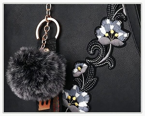Handbags Fashionable Women's Handbags For Ladies Flower Pattern Crossbody Bags Splicing Color Shoulder Bags - Image 8