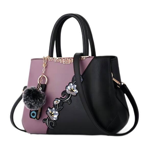 Handbags Fashionable Women's Handbags For Ladies Flower Pattern Crossbody Bags Splicing Color Shoulder Bags - Image 9