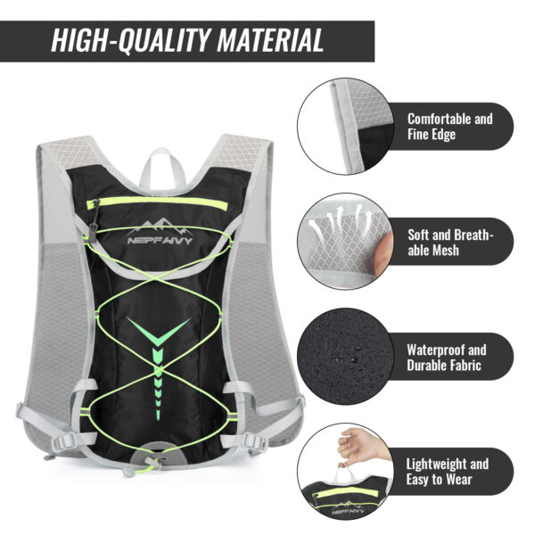 Nepfaivy Running Vest Hydration Backpack - Lightweight And Reflective - Image 8