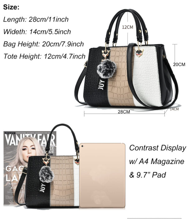 Wave Women Handbags Messenger Bag Ladies Elegant Shoulder Women Tote Bag For Women Lady - Image 2