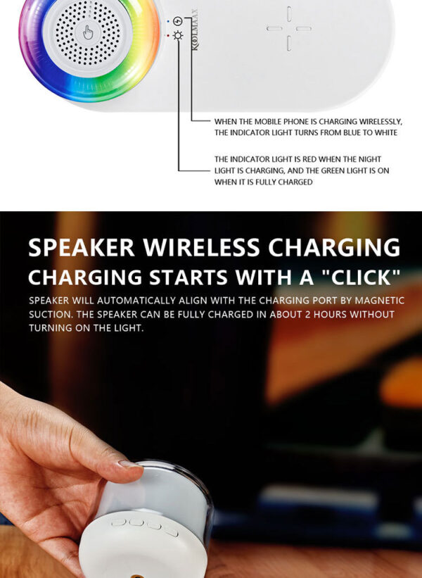 Koolmaax 2023 Night Light Charger 3 In 1 With Bedside Lamp Versatile New Trend - Image 3