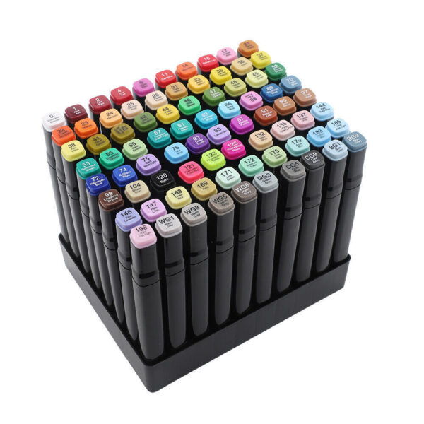 80 Farbe Acrylstifte Marker Set Permanent Pen DIY Graffiti Sketch Dual Pen - Image 4