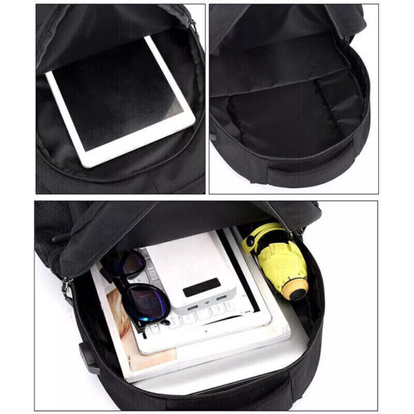 Men Women Boys Laptop Backpack Waterproof Large Mens Rucksack Travel School Bag - Image 6