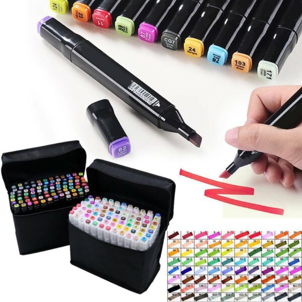 80 Farbe Acrylstifte Marker Set Permanent Pen DIY Graffiti Sketch Dual Pen - Image 7