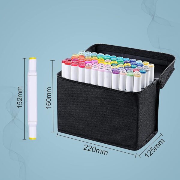 80 Farbe Acrylstifte Marker Set Permanent Pen DIY Graffiti Sketch Dual Pen - Image 5