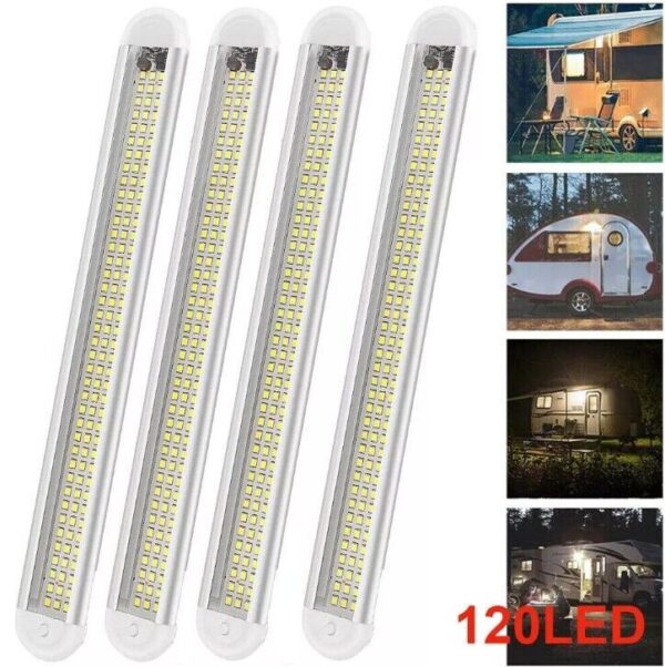 12V 120 LED Car Interior Strip Lights Bar Light Car Van Caravan Boat Home Bus UK - Image 8