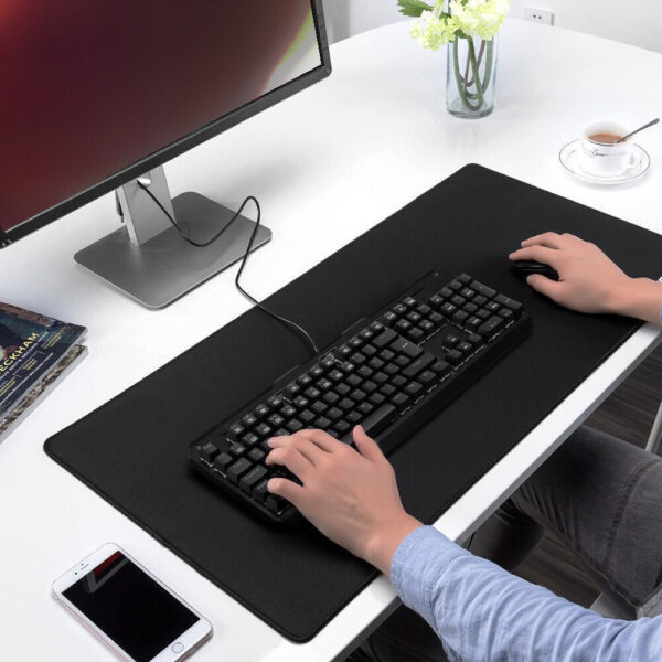 Black 90x40cm Extra Large Anti Slip Gaming Mouse Mat PC Laptop Keyboard Desk Pad - Image 2
