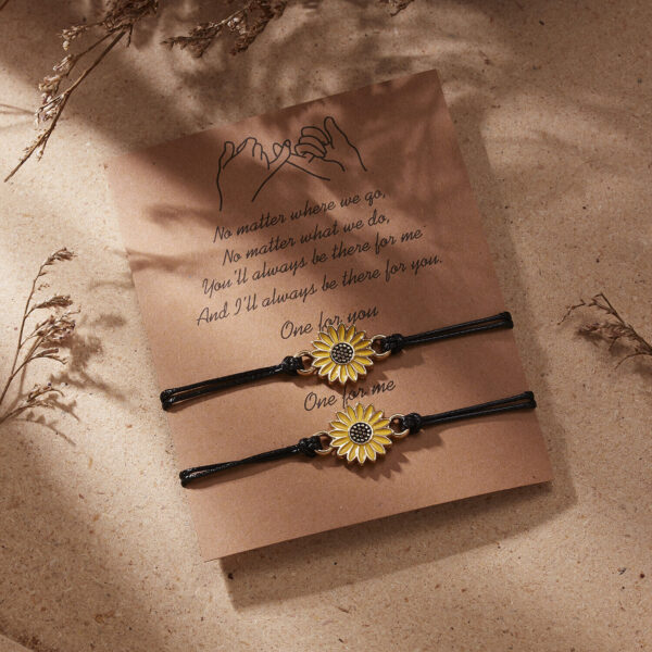 2Pcs Heart Rope Bracelet Friendship Lover Couple Rope Card Jewellery Gifts - Image 7