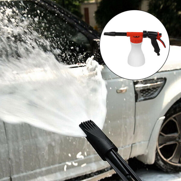 Snow Foam Car Wash Spray Gun Lance Uses Hose Pipe Sprayer 900ML Bottle - Image 7