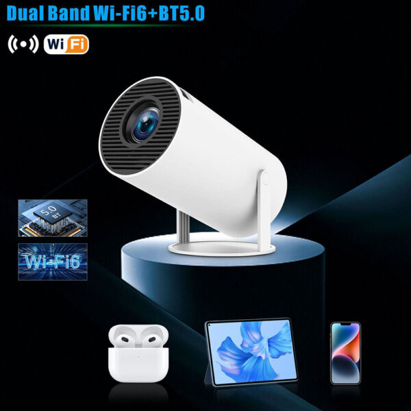 5G 4K Projector Smart HD LED WiFi Bluetooth HDMI USB Android Office Home Theater - Image 4
