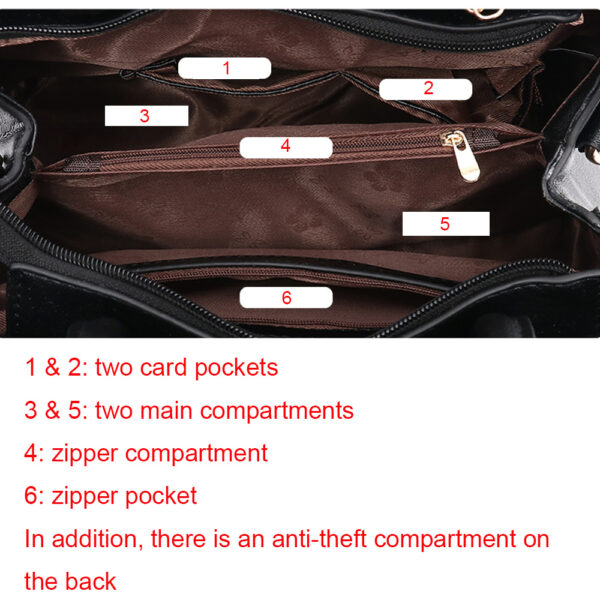 Handbags Fashionable Women's Handbags For Ladies Flower Pattern Crossbody Bags Splicing Color Shoulder Bags - Image 7