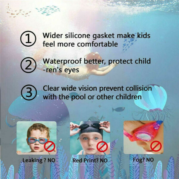 Kids Anti-Fog Swimming Goggles Pool Swim Glasses For Junior Children Swimmer Hot - Image 7