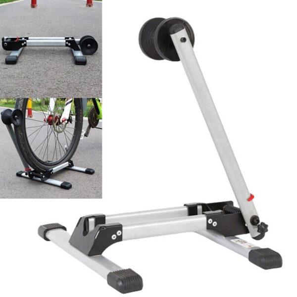 Folding BIKE STAND Portable Bicycle Floor Ground Parking Holder Storage Rack H - Image 3