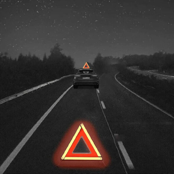 Car Warning Triangle Reflective Emergency Breakdown & High Visibility Vest - Image 2