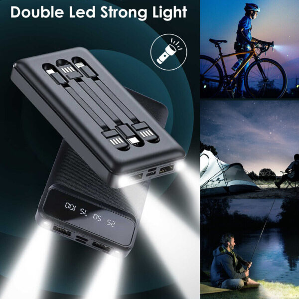 Power Bank 20000mAh USB-C Fast Charger Battery Pack Portable For Mobile Phone - Image 5