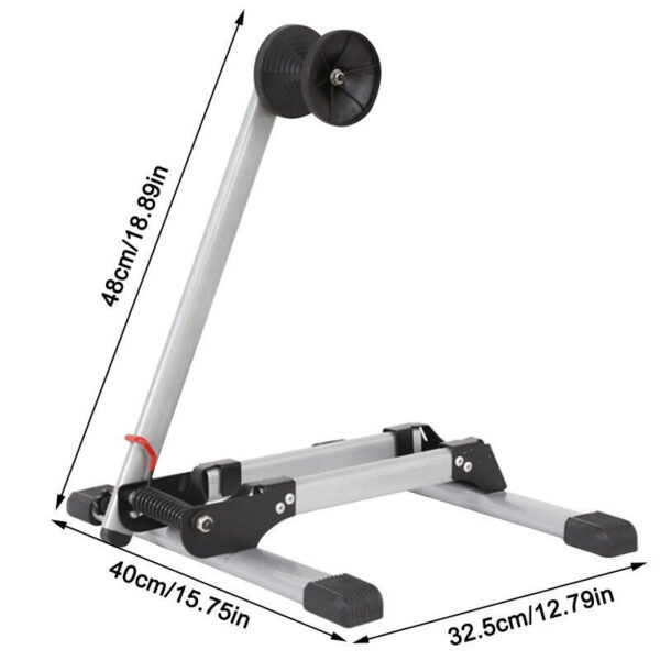 Folding BIKE STAND Portable Bicycle Floor Ground Parking Holder Storage Rack H - Image 5