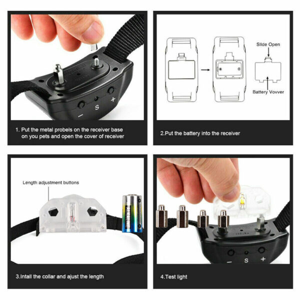 Dog Training Pet Collar Electric Anti E-Collar Shock Bark Barking Stop Control - Image 5