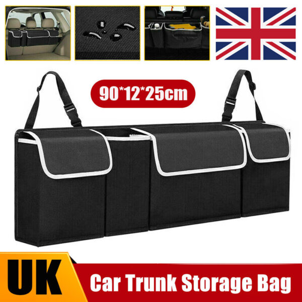 Large Car Boot Organiser Back Seat Hanger Tidy Storage Bag Pocket Hanging Pouch - Image 5
