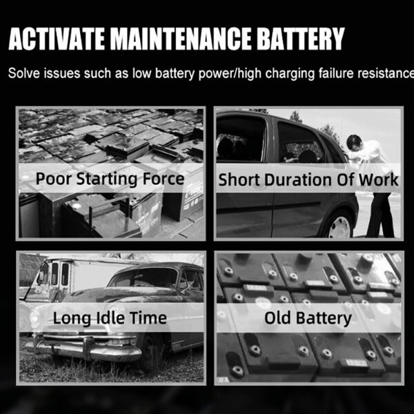 12V Intelligent Motorcycle Motorbike Car Battery Charger Automatic Smart Trickle - Image 7