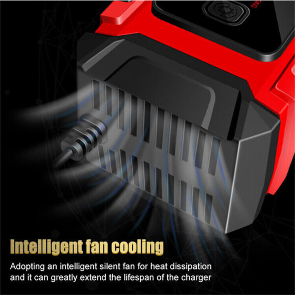 12V Intelligent Motorcycle Motorbike Car Battery Charger Automatic Smart Trickle - Image 2