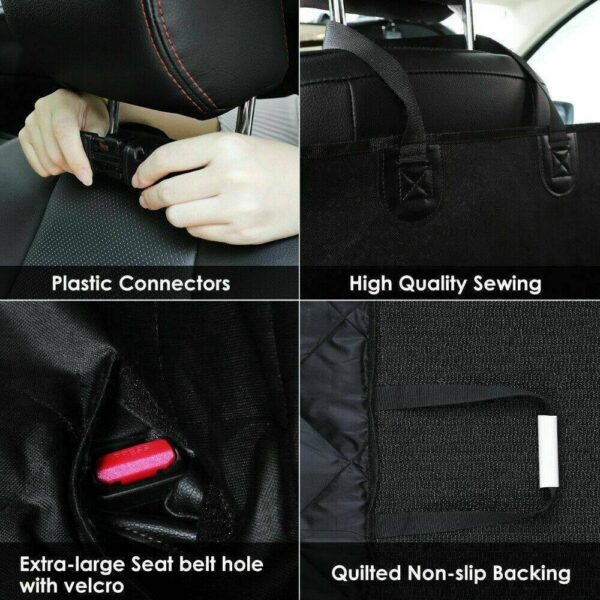 Pet Car Seat Cover Dog Safety Protector Mat Rear Back Seat Hammock Cushion Mat - Image 7