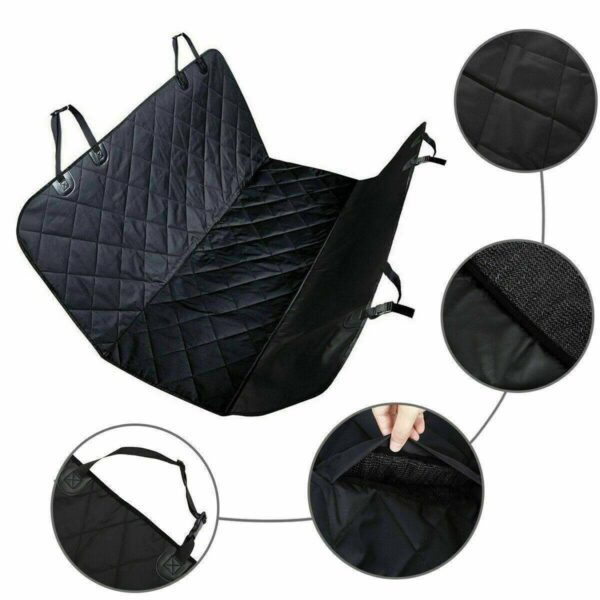 Pet Car Seat Cover Dog Safety Protector Mat Rear Back Seat Hammock Cushion Mat - Image 6