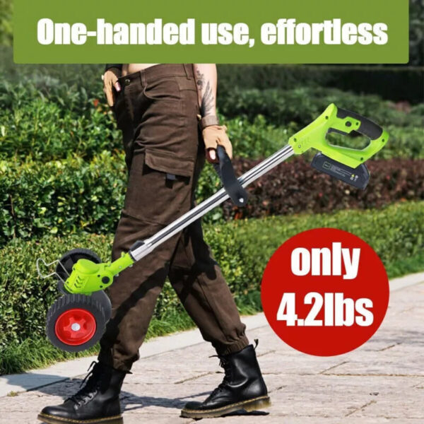 21V Cordless Strimmer Grass Trimmer Tree Cutter Garden Edger Electric 2Batteries - Image 10