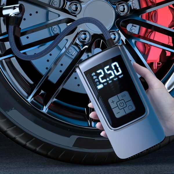 Cordless Digital Car Tyre Inflator USB Rechargeable Tire Air Compressor - Image 3