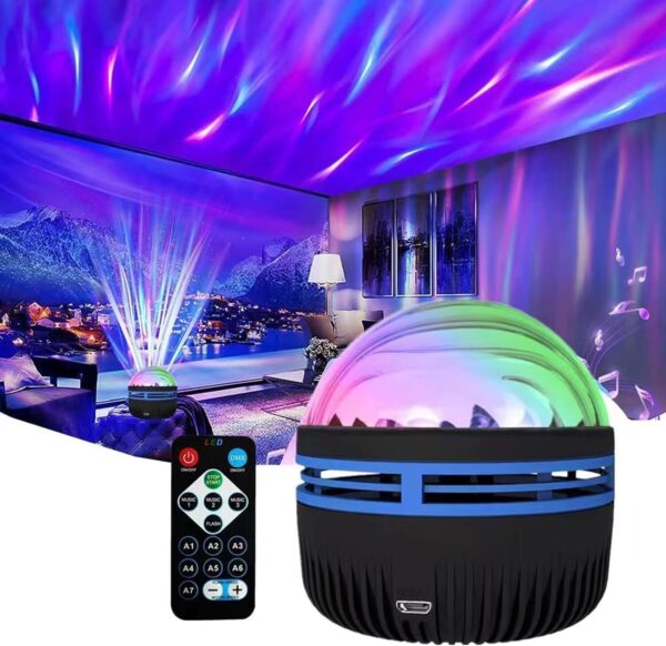 Northern Light Galaxy Projection Lamp Aurora Star Projector Night Light Gift LED - Image 2