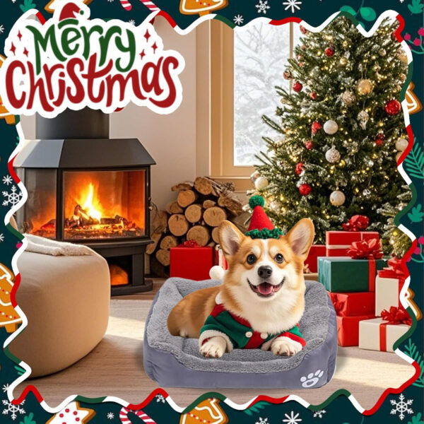 Pet Dog Bed Cat Beds Luxury Soft Washable Puppy Cushion Warm Pet Basket- 90  70CM - Image 5
